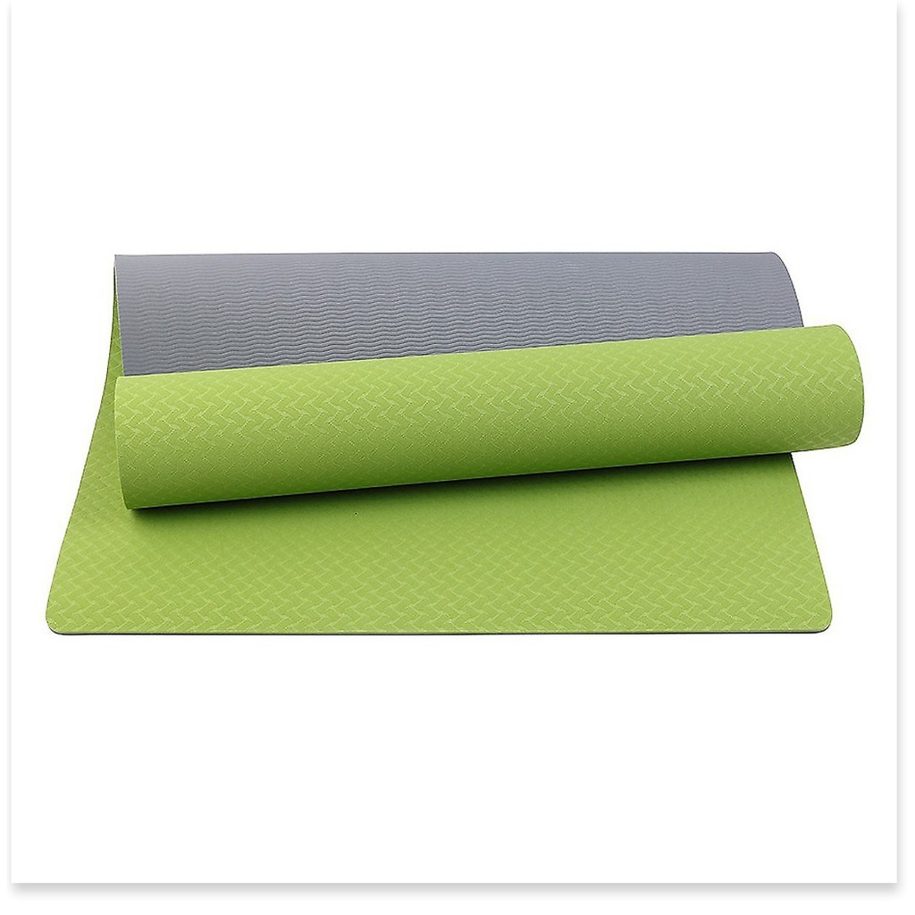 Thảm tập Yoga - Gym - thể dục TPE 2 lớp siêu bền chống trơn trượt dày 8mm &lt;br&gt;Cho bạn cơ thể đẹp, khỏe mỗi ngày