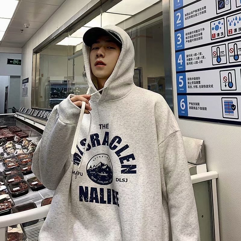 Áo hoodie dáng rộng tay dài in hình họa tiết thời trang gồm 3 màu sắc | BigBuy360 - bigbuy360.vn