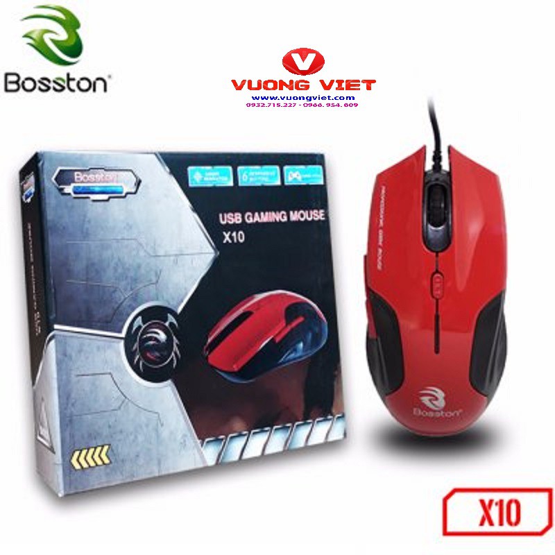 CHUỘT GAMING BOSSTON  X10 Luna Outlet