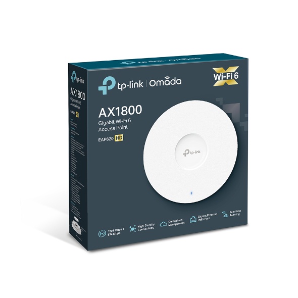Access Point Gắn Trần Wi-Fi Băng Tần Kép AX1800 TP-Link EAP620HD - Hàng Chính Hãng