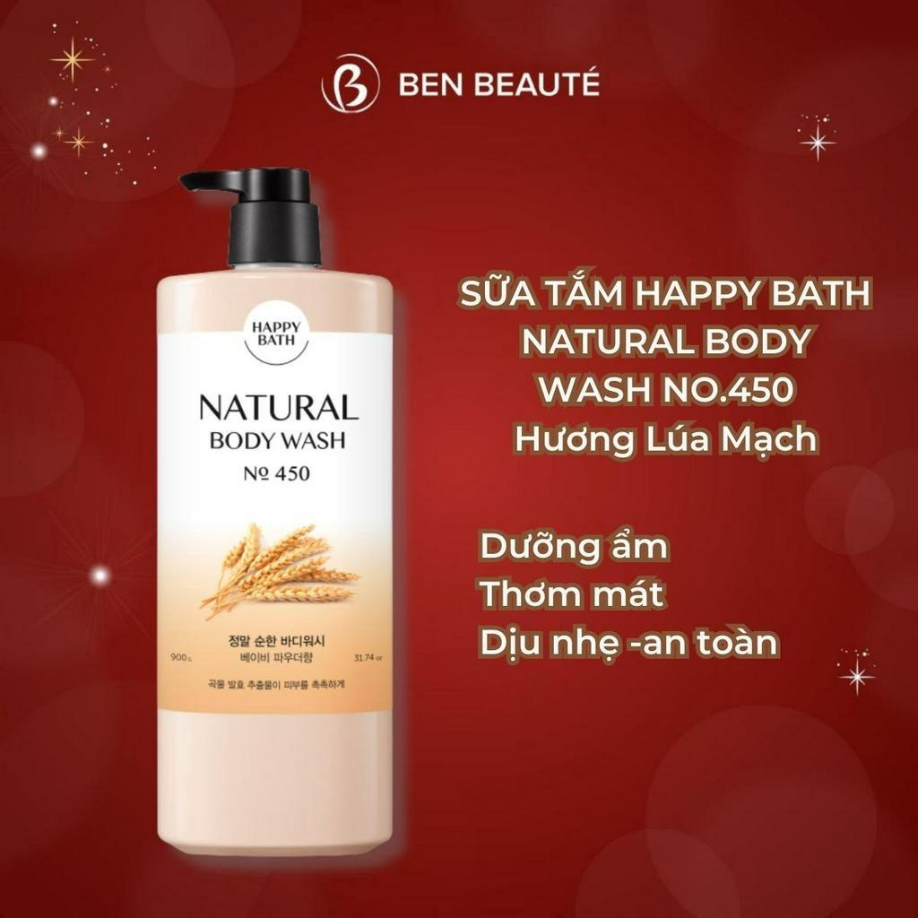 Sữa Tắm Happy Bath Natural Real Mild 900gr