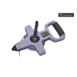 Thước cuộn thép có tay cầm Asaki AK-2516 C2-50m (Xám)