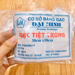 Gạc tiệt trùng đại minh combo 10 gói