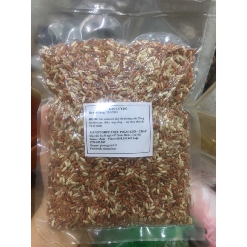 10kg gạo lứt đỏ dẻo/ gạo lứt dẻo(giá 30₫)