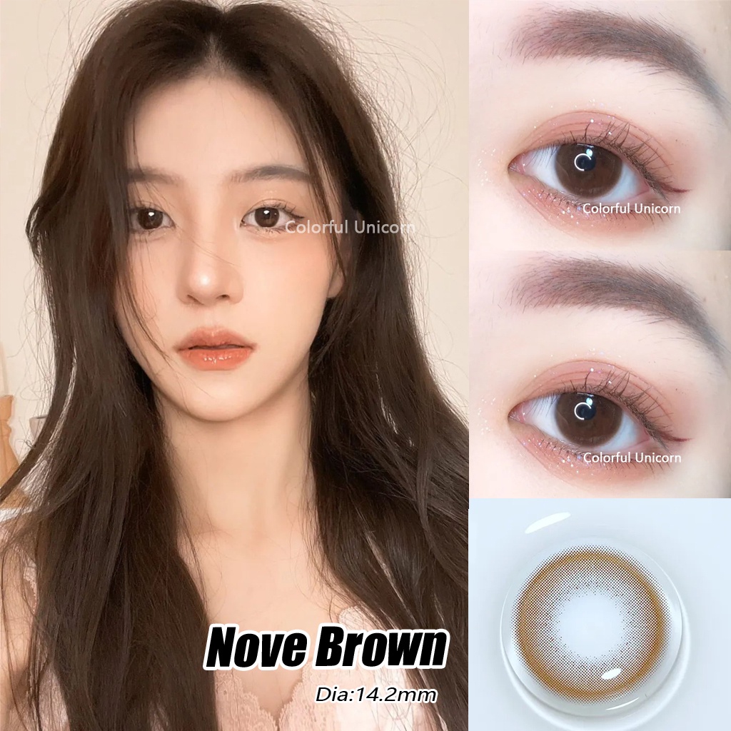 Cặp kính áp tròng COLORHUNTER XXF dùng 1 năm 14.2mm - 0 - 8 độ