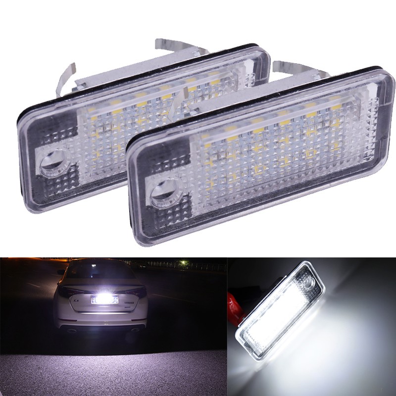 2 Đèn Led Biển Số Xe Hơi Audi A3 S3 A4 S4 B6 B7 A6 C6 S6 A8 S8 Rs4 Rs6 Q7 12v