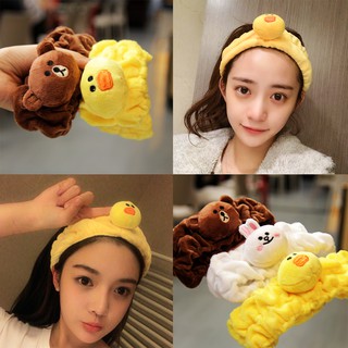 Băng Đô Line Cục Bông Tròn 3D Siêu Cute !