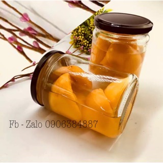 Hũ Thủy Tinh Tròn Nắp Thiếc 500ml