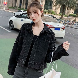 Áo khoác bò đính đá hàng QCCC
