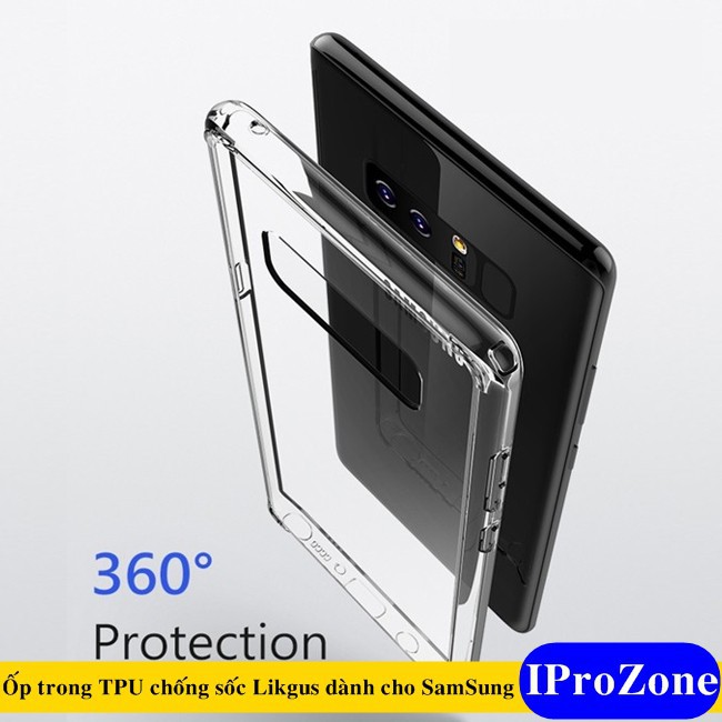 [Mã ELFLASH5 giảm 20K đơn 50K] Ốp lưng chống Sốc Likgus Trong suốt Cho Samsung Note 8