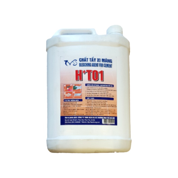 Nước Tẩy Xi Măng HT01, Loại 5 lít Tặng 2 PassTra