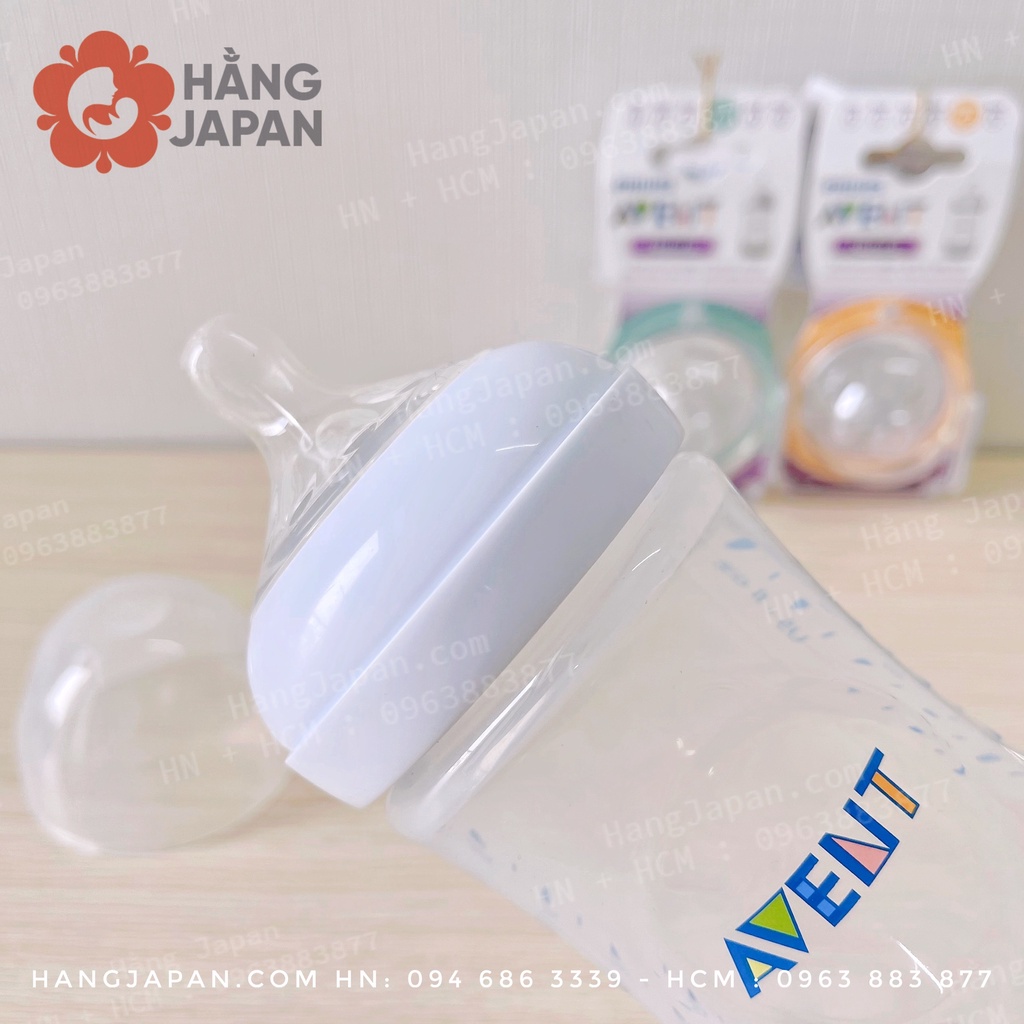 Bộ 2 núm ty silicon Philips Avent mô phỏng tự nhiên cho bé từ 0m+