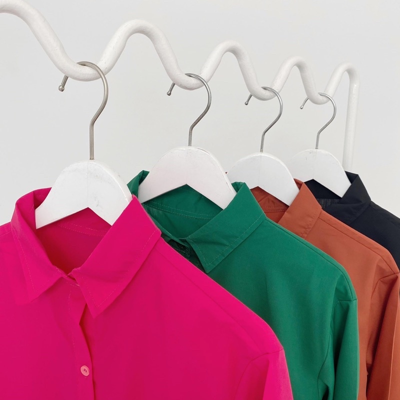 Nguyên set Comfy-Shirt tiết kiệm hơn 70k gồm áo sơmi Basic và set Comfynit ( ảnh thật ) set năng động thoải mái trendy