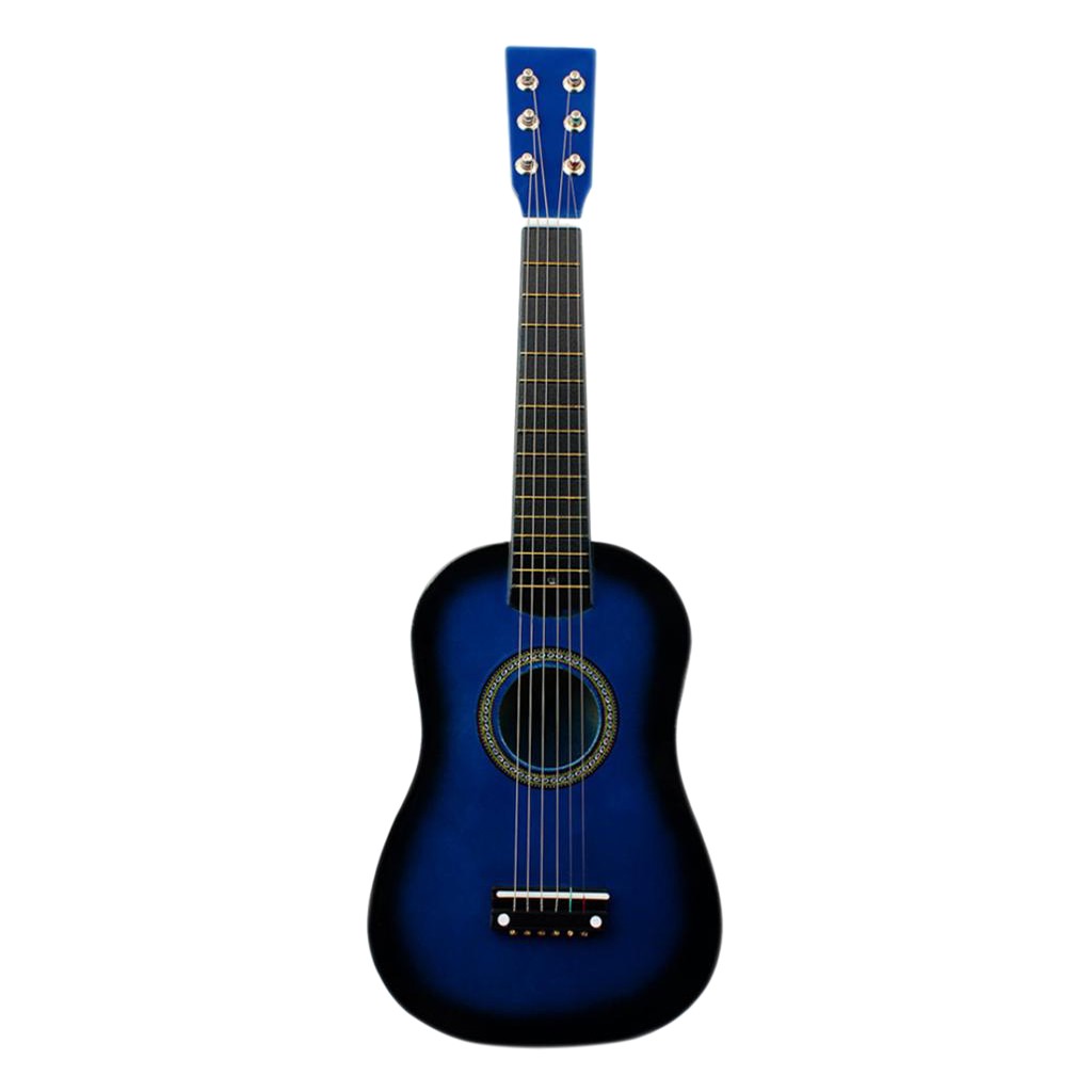 Đàn guitar acoustic mini 23 inch 6 dây bằng gỗ kèm hộp đựng