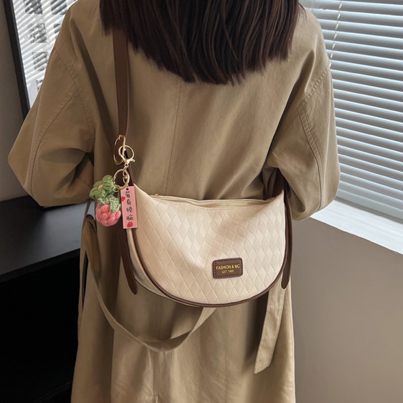 Túi đeo vai IELGY màu sắc tương phản phong cách phương tây thời trang dành cho nữ