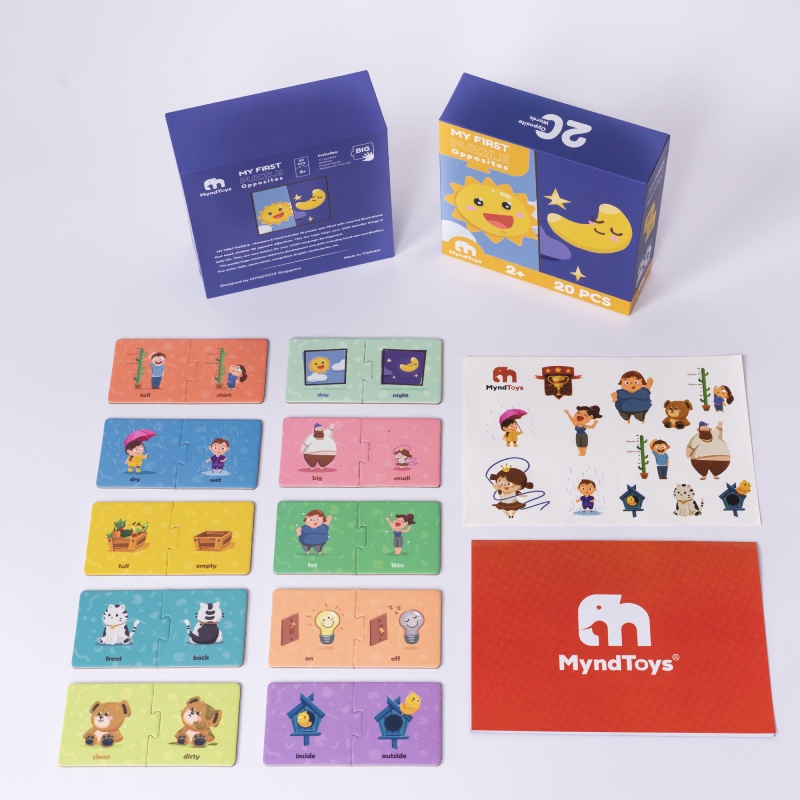 Đồ Chơi Xếp Hình Ghép Cặp Đầu Tiên Cho Bé Từ 2 Tuổi Nhiều Chủ Đề - Myndtoys My First Puzzle