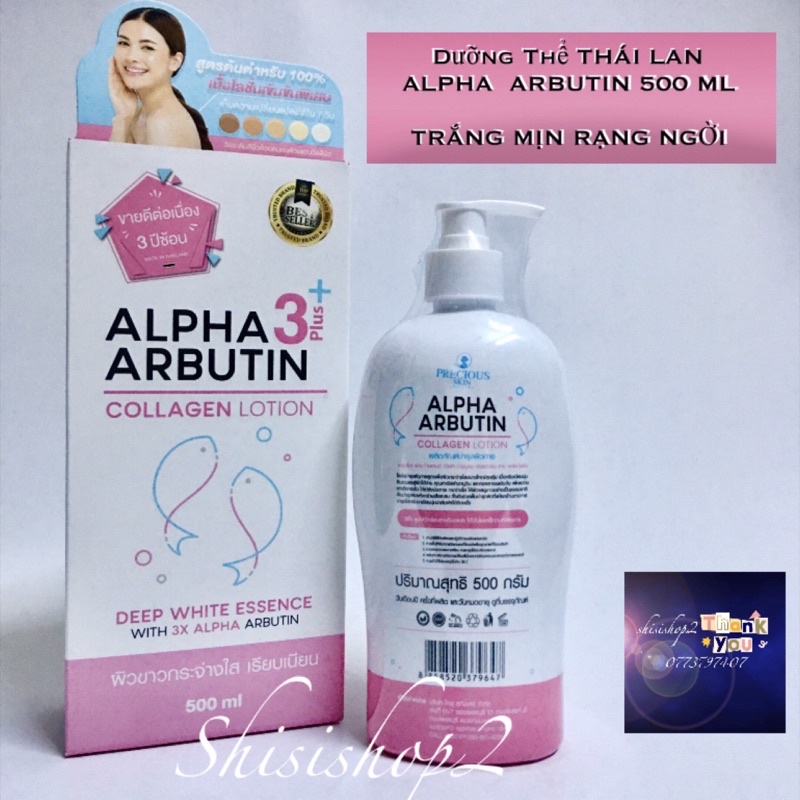 Dưỡng thể Alpha Arbutin 500ml Thái lan