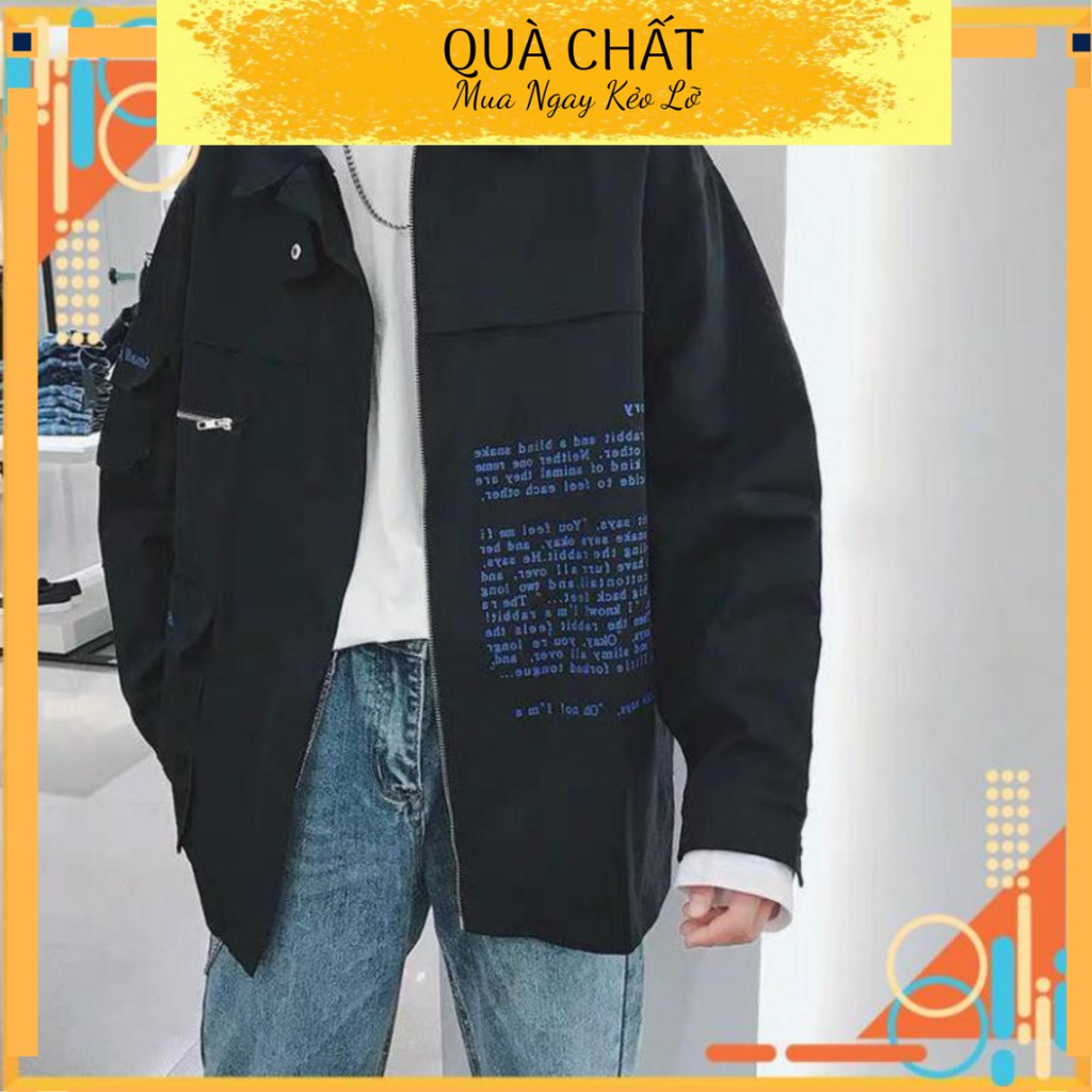 [FreeShip] ÁO KHOÁC KAKI -ÁO KAKI POCKET HỘP , KHOÁC KAKI IN CHỮ CÓ BIGSIZE NK***