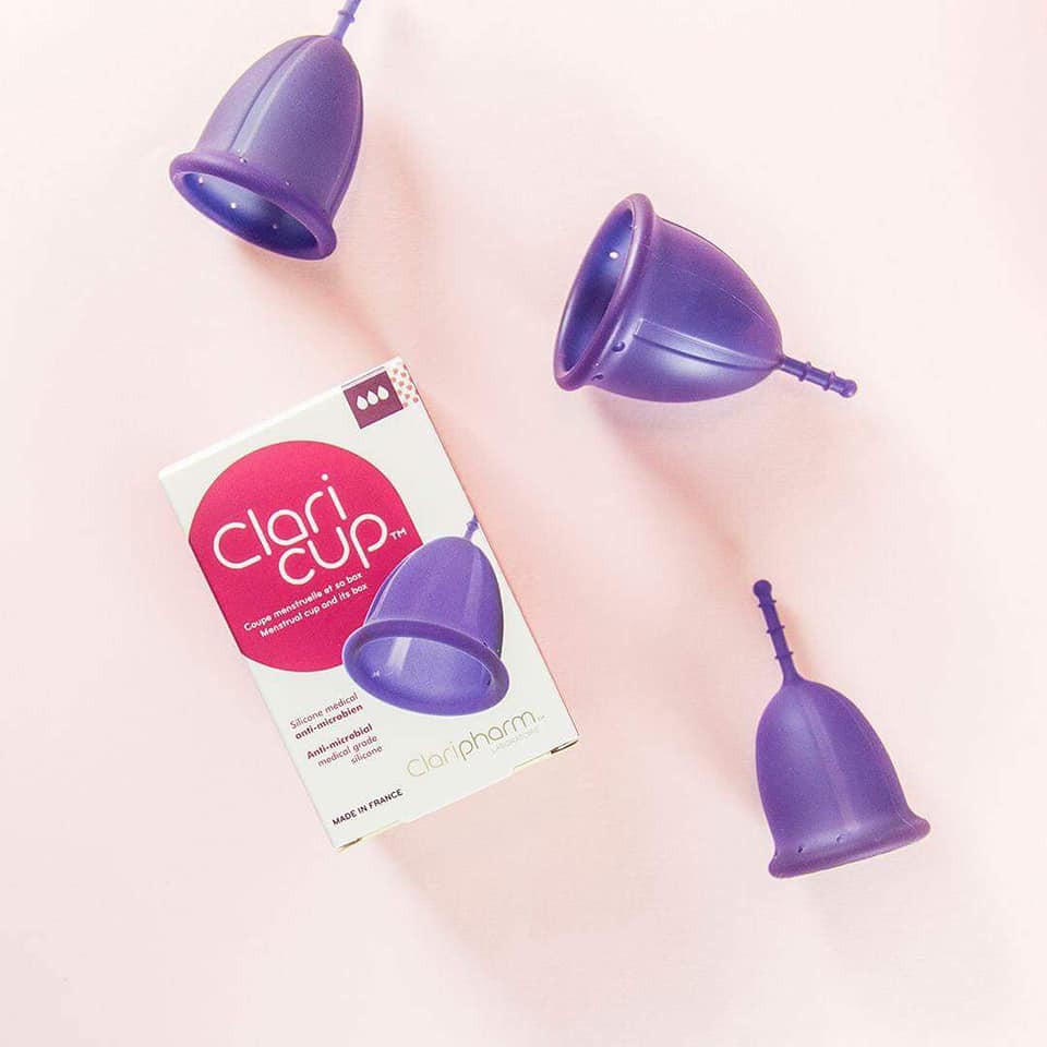 Cốc nguyệt san Claricup nhập khẩu Pháp màu tím than