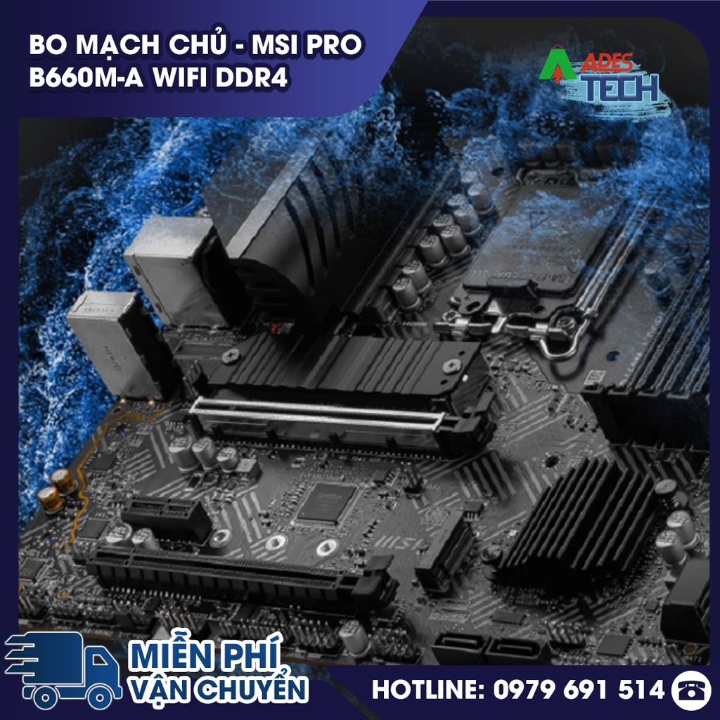 Bo mạch chủ MSI PRO B660MA WIFI DDR4 Bảo hành 36 tháng