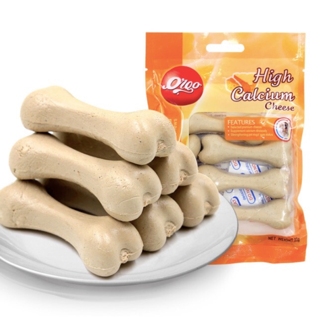 Xương gặm cho chó bàn chải sạch răng Orgo 90g, thức ăn vặt snack cún thơm miệng Con Mèo Xiêm