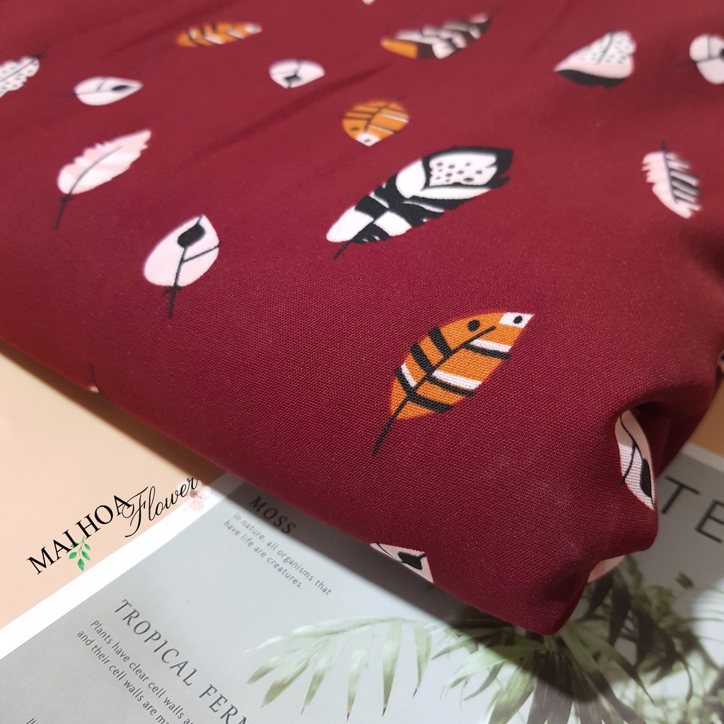 Vải đũi lụa đỏ dùng may đồ chất mềm mát mịn tay, maihoaflower
