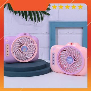 Dqt19 - QUẠT TÍCH ĐIỆN MINI CẦM TAY❤️ FREESHIP ❤️QUẠT MÁY ẢNH CUTE