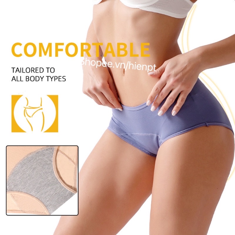 COMBO 3 Quần Lót Nguyệt San, Quần Kinh Nguyệt Bigsize
