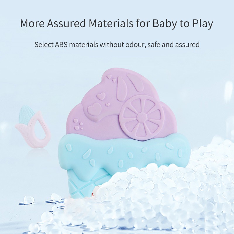 Set 6 đồ chơi ngậm mọc răng JOLLYBABY chất liệu an toàn không độc hại làm quà tặng Giáng sinh nhật năm mới cho em bé