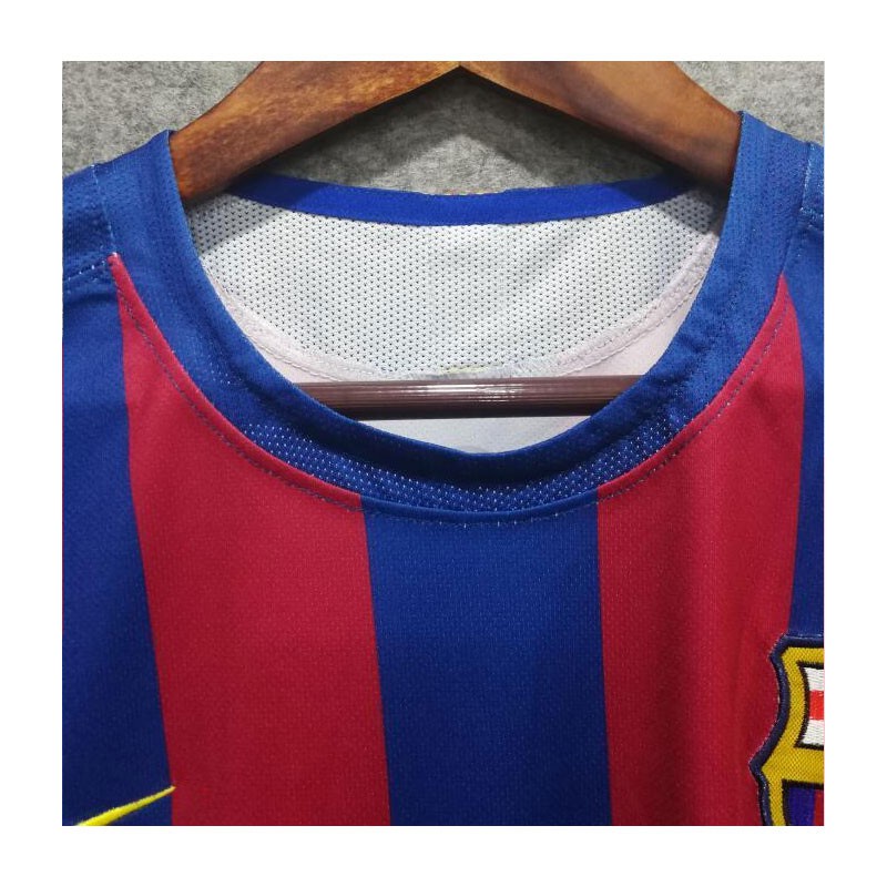 Áo Thun Đá Banh Tuyển Barcelona 2005-06 S-XXL 10 Ronaldo 30 MESSI