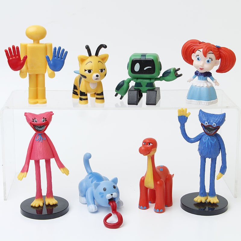 Set 8 Mô Hình Nhân Vật Trong Phim Hoạt Hình &quot;Huggy Wuggy&quot; 4-10CM