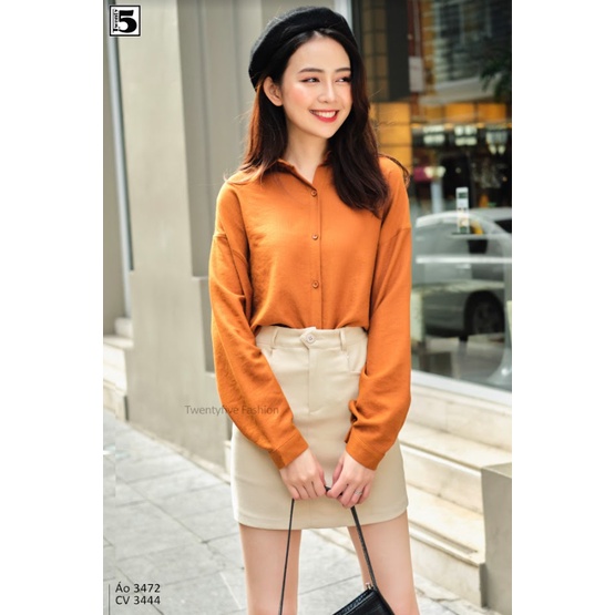 Chân váy nữ chữ A trơn, túi moi vuông Twentyfive 3444 | BigBuy360 - bigbuy360.vn