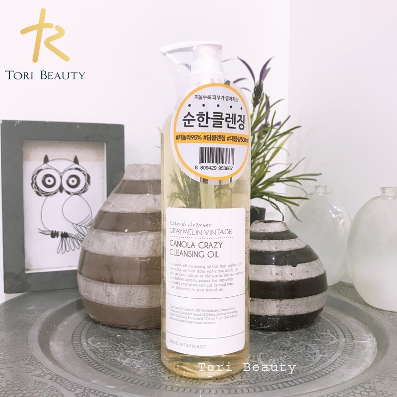 Dầu tẩy trang hoa cải Graymelin Vintage Canola Crazy Cleansing Oil Hàn Quốc