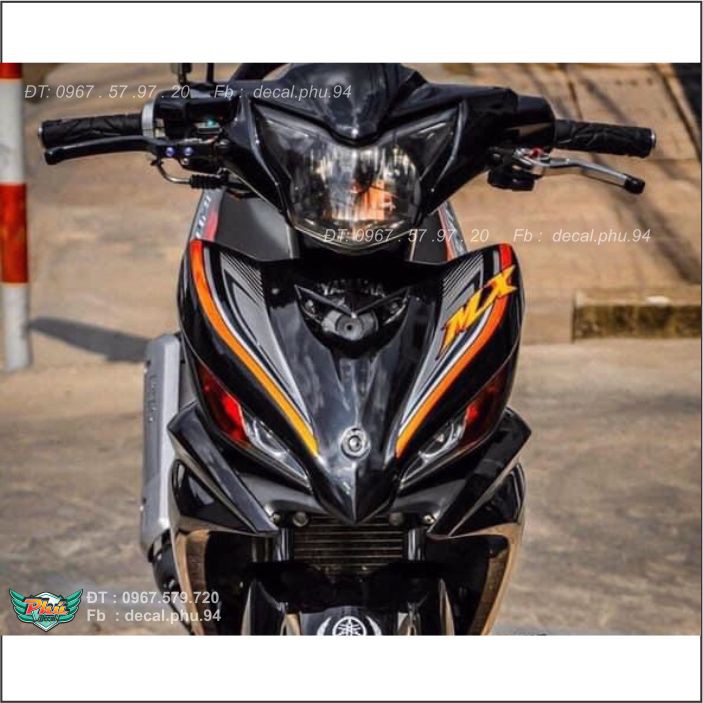 Tem Rời Exciter 135 đen Mx Mẫu mới (C)