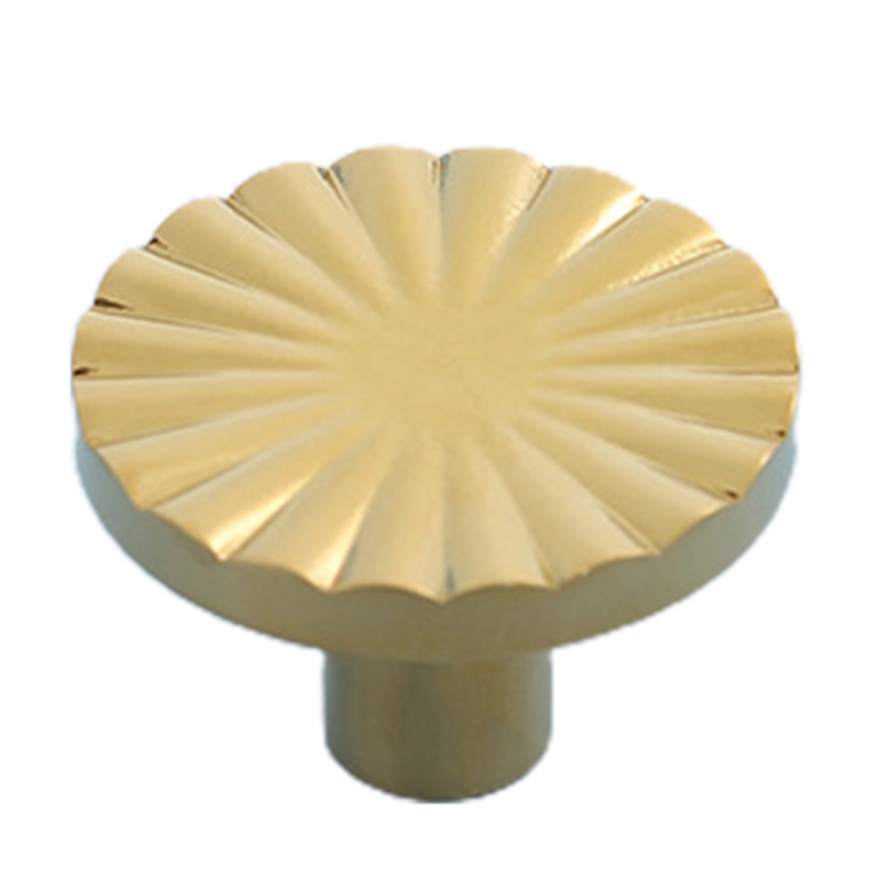 Tay Nắm Cửa Kim Loại Hình Hoa Hướng Dương Phong Cách Châu Âu