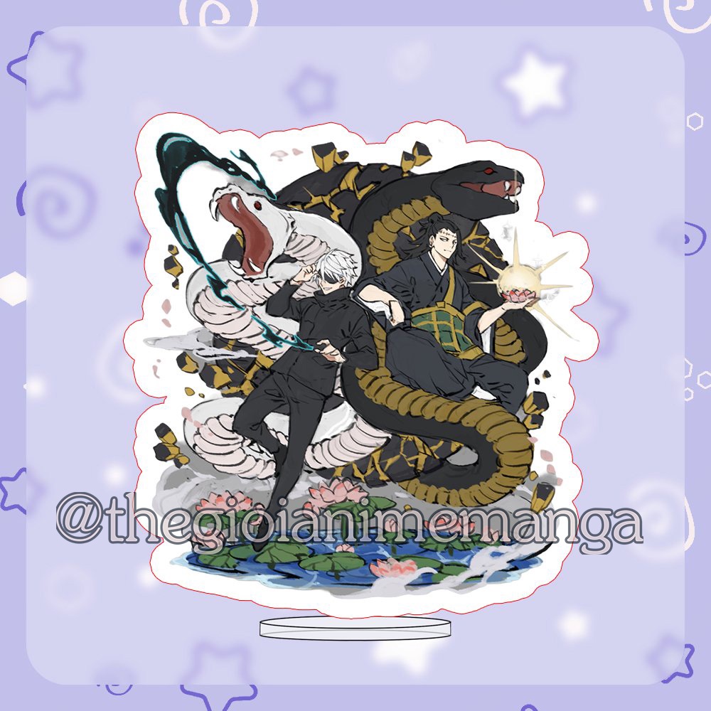 (V2) Standee Jujutsu Kaisen Chú thuật hồi chiến tượng acrylic anime mica chibi trưng bày