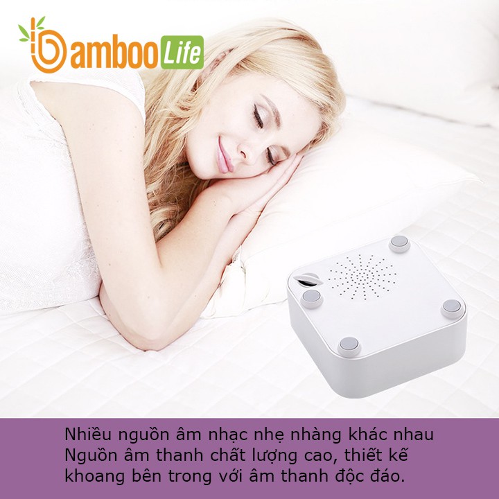 Máy tạo tiếng ồn trắng Bamboo Life BL083 (white noisy) tạo tiếng ru giúp bé ngủ ngon, sâu giấc