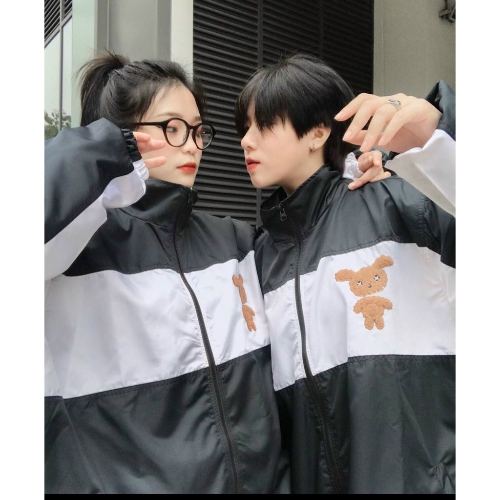 Áo Khoác Gió Couple Áo Khoác Nam Nữ Chất Dù 2 Lớp Mặc Thoáng Mát