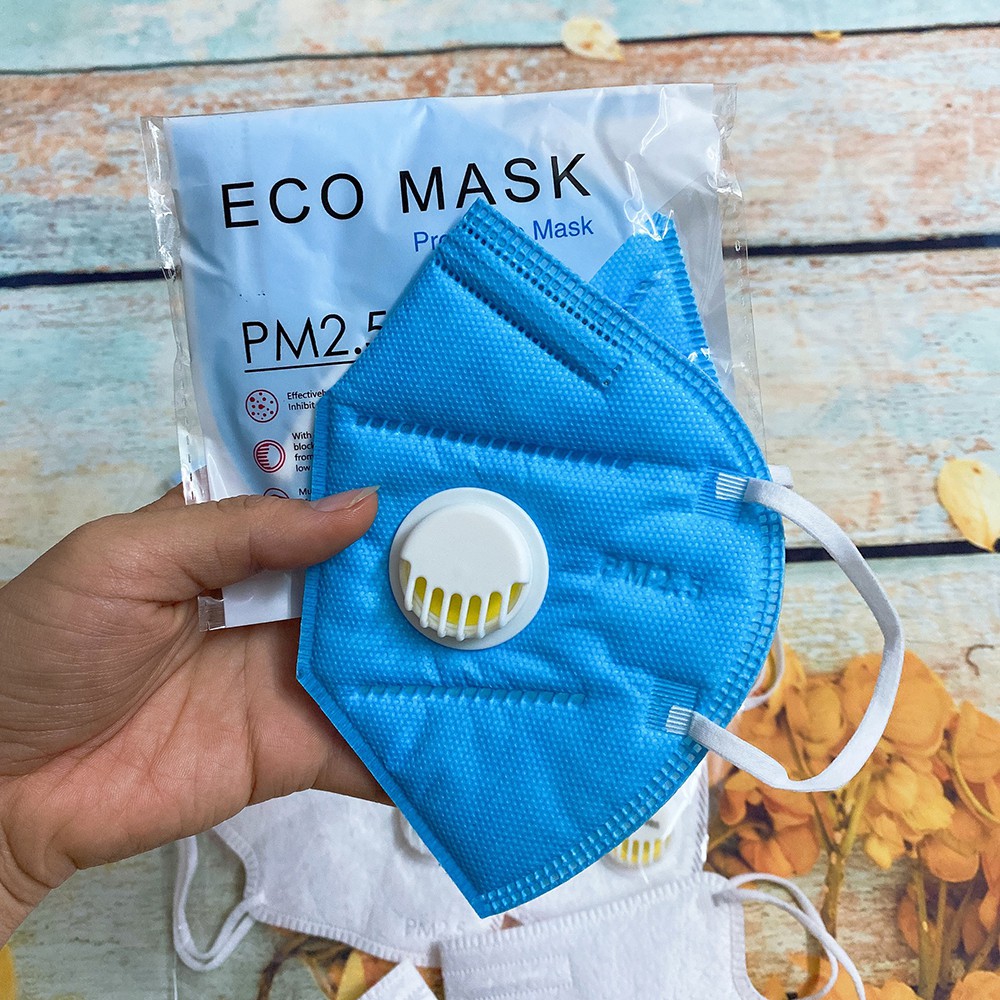 Khẩu trang N95 3D, Eco Mask KN95 có van kháng khuẩn, chống bụi min
