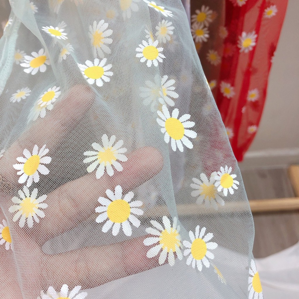 Áo kiểu lưới Hoa Cúc - Tay dài - MIN Boutiques