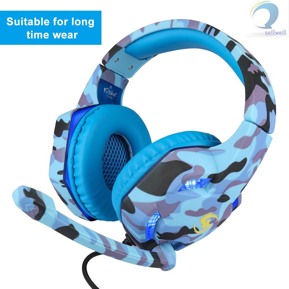 Tai Nghe Gaming Kubite T176 Có Dây Chuẩn 3.5mm + Usb Có Thể Điều Chỉnh Âm Lượng
