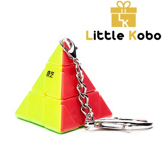 Móc Khóa Rubik QiYi Pyraminx Rubic Tam Giác Stickerless QiYi Cube
