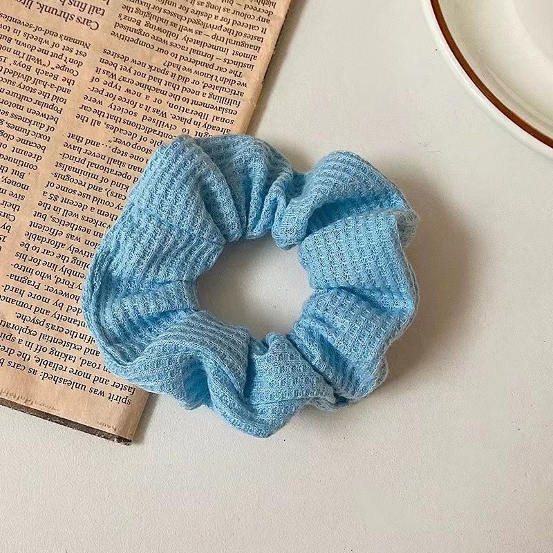 Dây Buộc Tóc Vải Scrunchies, Dây Cột Tóc Vải Trơn Nhiều Màu Xinh ắn, Phong Cách Hàn Quốc