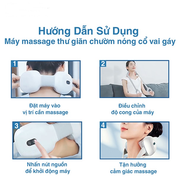 Máy massage cổ,máy matxa cổ có chườm nóng,cho hết mỏi vai gáy