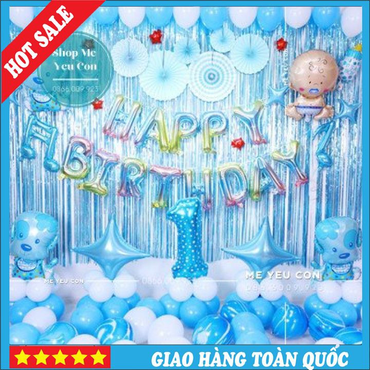 Trang Trí Sinh Nhật Cho Bé Tuổi Cún, Bóng Bay Sinh Nhật Cún, Tiệc Sinh Nhật, Happy Birthday HOT