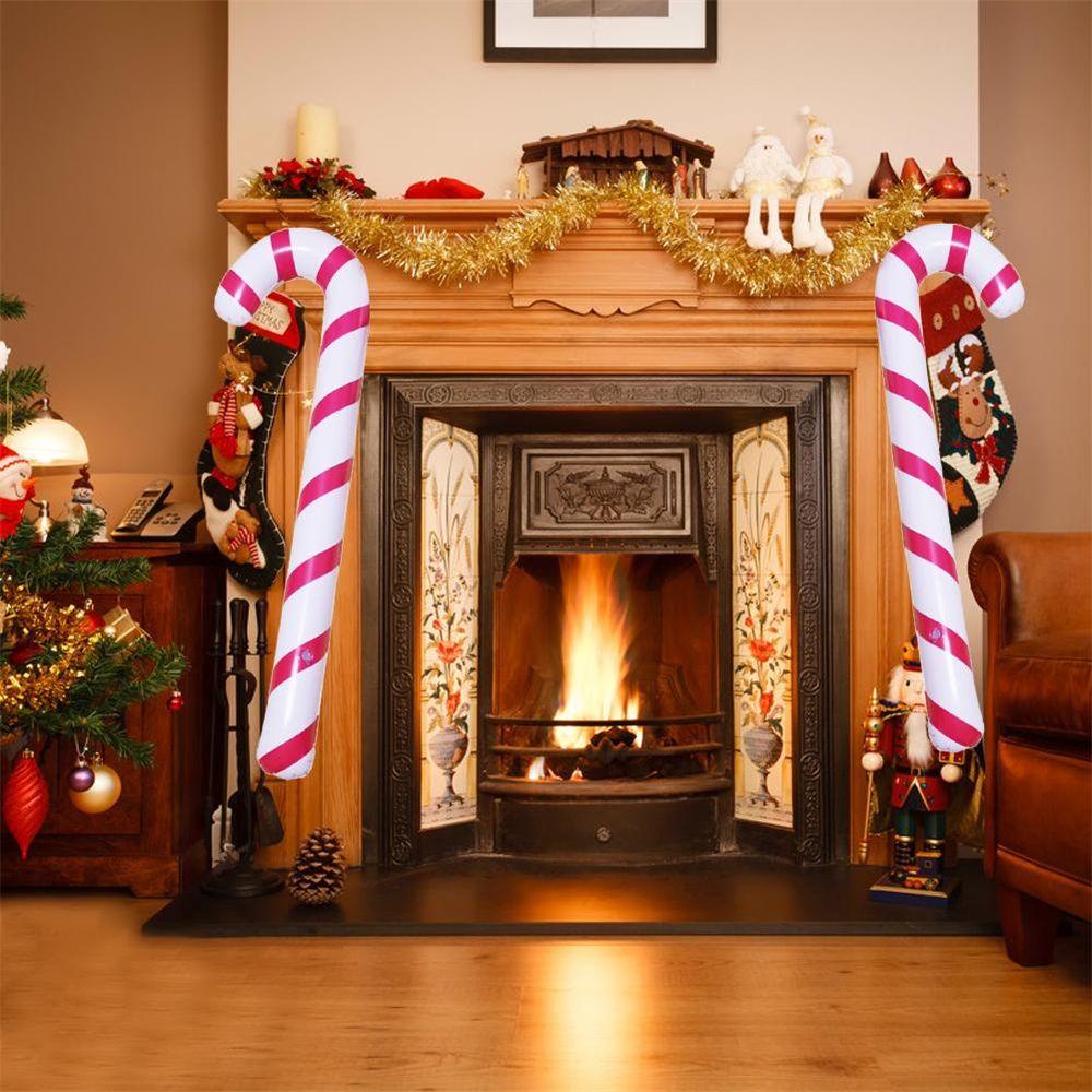 Bong Bóng Bơm Hơi Hình Lon Kẹo Mút Trang Trí Tiệc Năm Mới