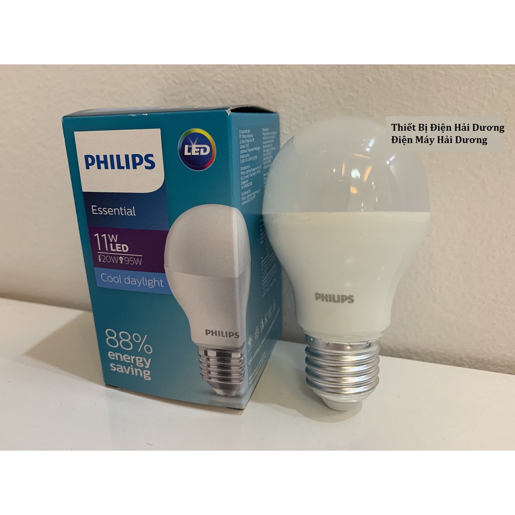Bộ 3 Bóng Đèn Philips Led Ess Ledbulb 11w Đuôi E27 230v A60 Ánh Sáng (Trắng,Vàng) | BigBuy360 - bigbuy360.vn