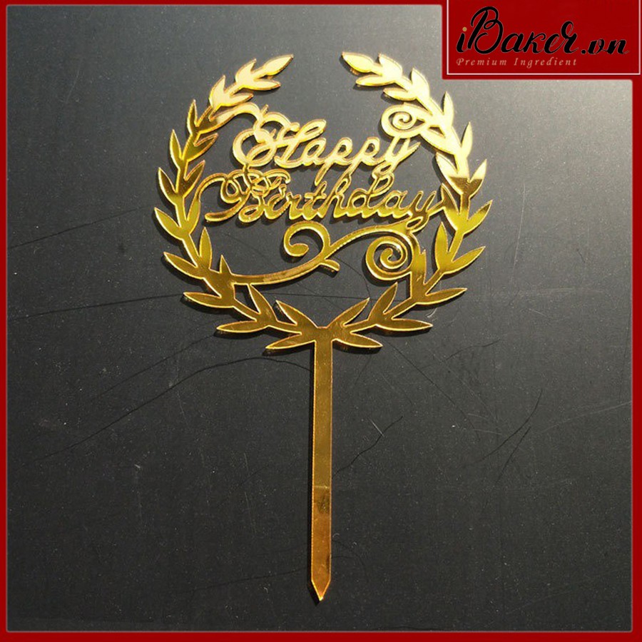 Que cắm chữ mica HPBD - 10 cái