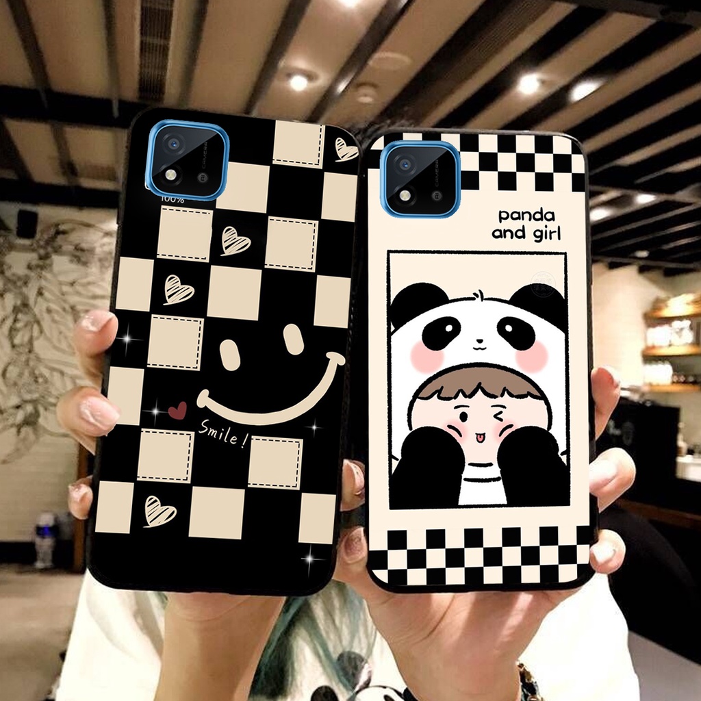 Ốp lưng Realme C11 in hình cao cấp mẫu kẻ caro,mikenbe@r siêu hot
