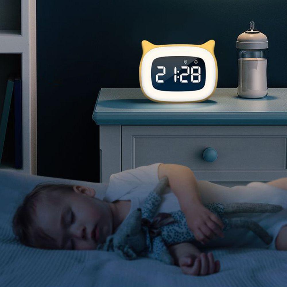 Đồng Hồ Báo Thức Điện Tử Màn Hình LED Hiển Thị Nhiệt Độ Và Lịch Kèm Sạc USB Tiện Dụng Trang Trí Nhà